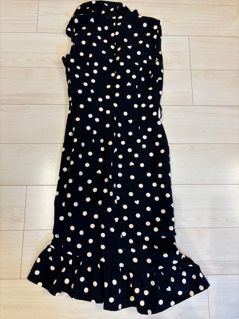 RINASCIMENTO ドット柄ノースリーブワンピース【最終お値下げ】