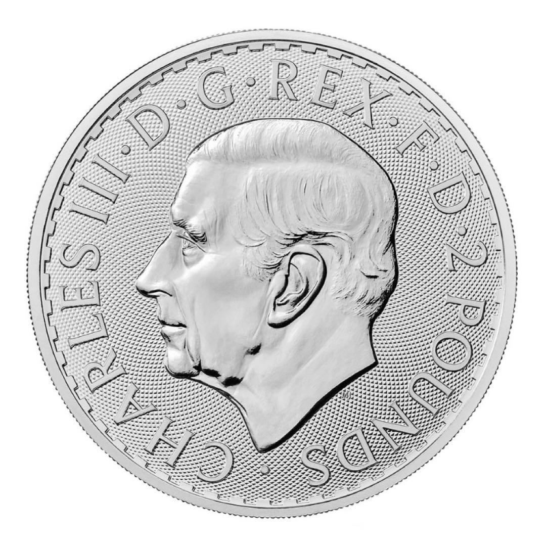 【純銀】2023ブリタニア（チャールズ三世） 1オンス　銀貨　ケース付