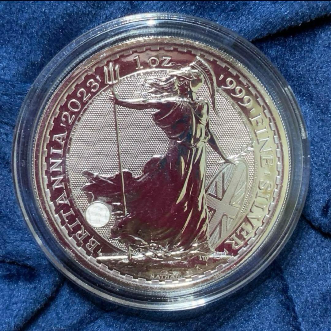 【純銀】2023ブリタニア（チャールズ三世） 1オンス　銀貨　ケース付