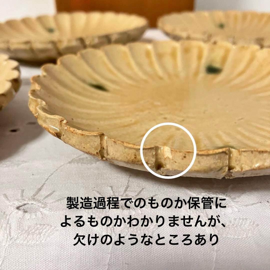 黄瀬戸菊皿 加藤幸兵衛造