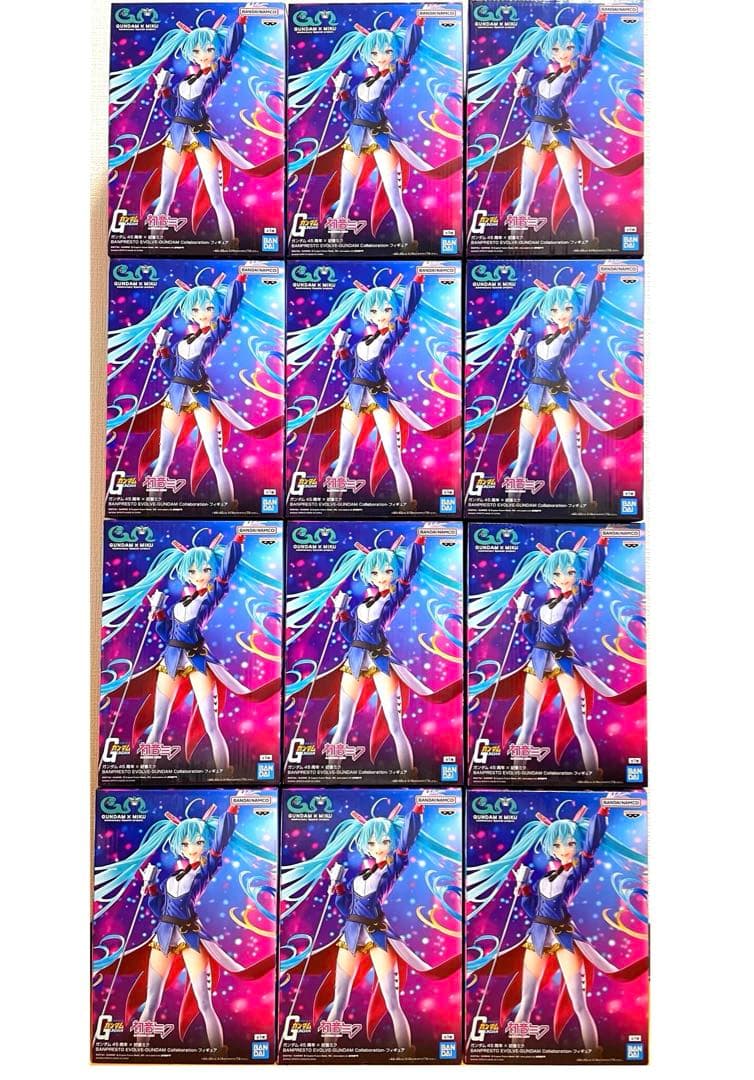 ガンダム45周年×初音ミク フィギュア　12個セット