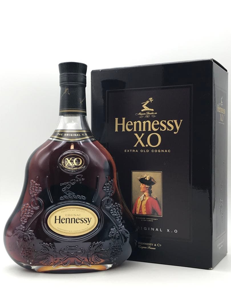 503[未開栓]Hennessy X.O エクストラオールド 黒キャップ