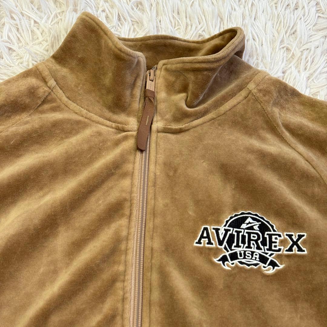 希少　アヴィレックス　AVIREX (Ｍ) ベロアトラックジャケット　ジャージ