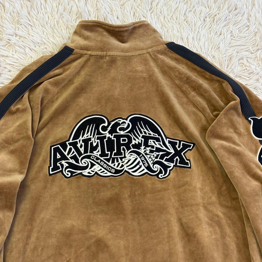 希少　アヴィレックス　AVIREX (Ｍ) ベロアトラックジャケット　ジャージ