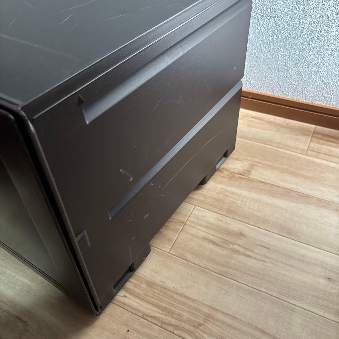 タッパーウェア　スーパーチェスト　2段ダークアンバー色　状態良い　最安値