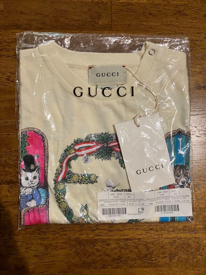 GUCCI キャラクターイラスト Tシャツ　ベビー　子供服