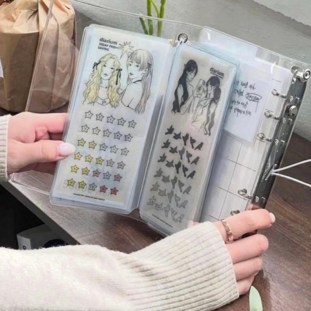 早い者勝　韓国　貯金　バインダー　カバー　A6 diarium 推し活　No.2