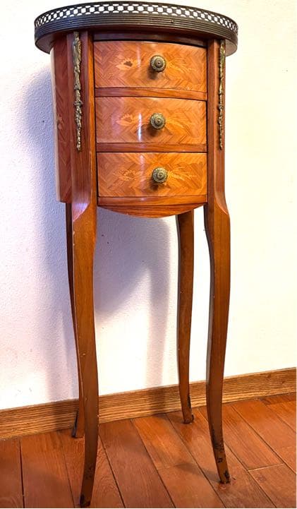 チェスト　サイドテーブル　象嵌細工　イタリア製　クラシックスタイル