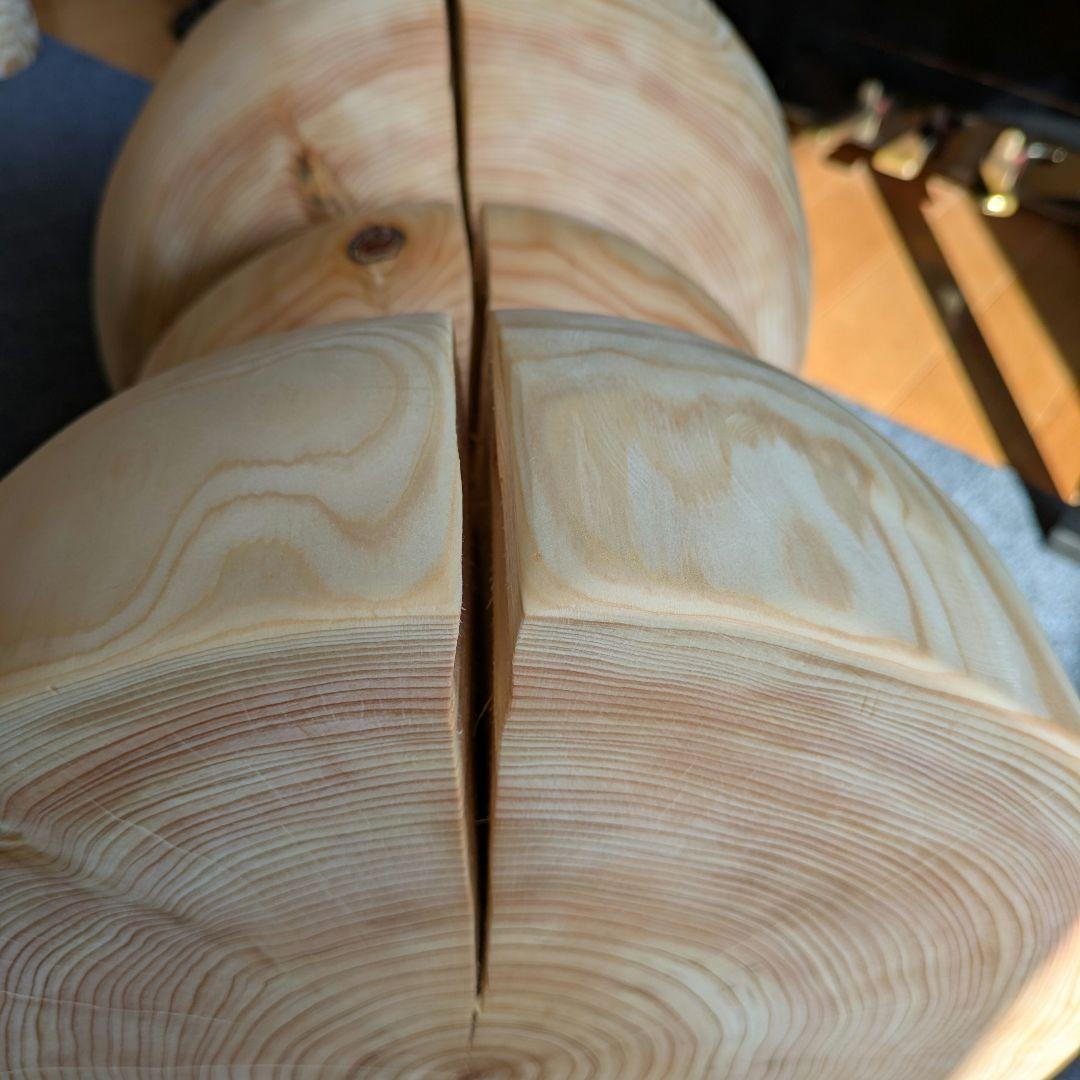 檜　切り株　丸太　椅子　スツール　 テーブル　高さ約41.5㎝