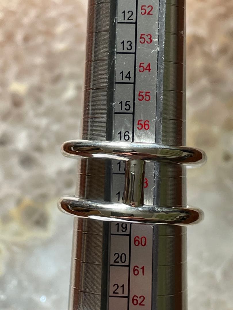 XOLO JEWELRY H Ring ダブルリング　925 ショロ　18号