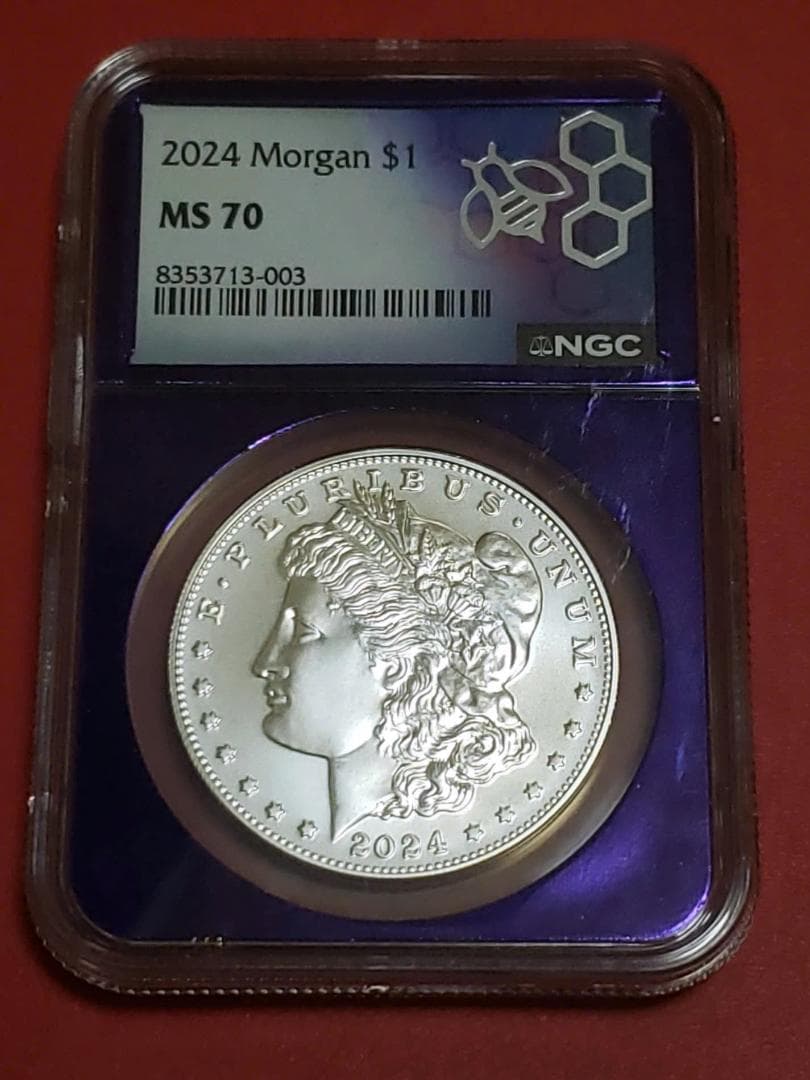 k*3様 アメリカ　2024　完璧銀貨　モルガンダラー　NGC　MS 70