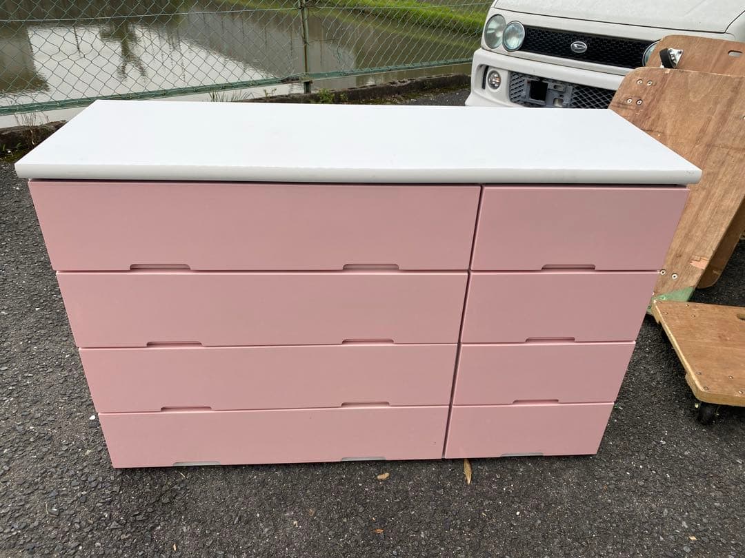 ピンク　整理タンス　チェスト