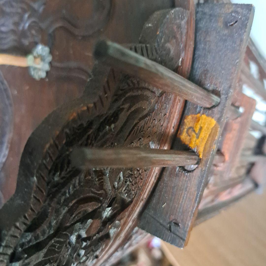 【美品】ヴィンテージ　鳥籠　バードケージ　竹細工　龍と鳳凰