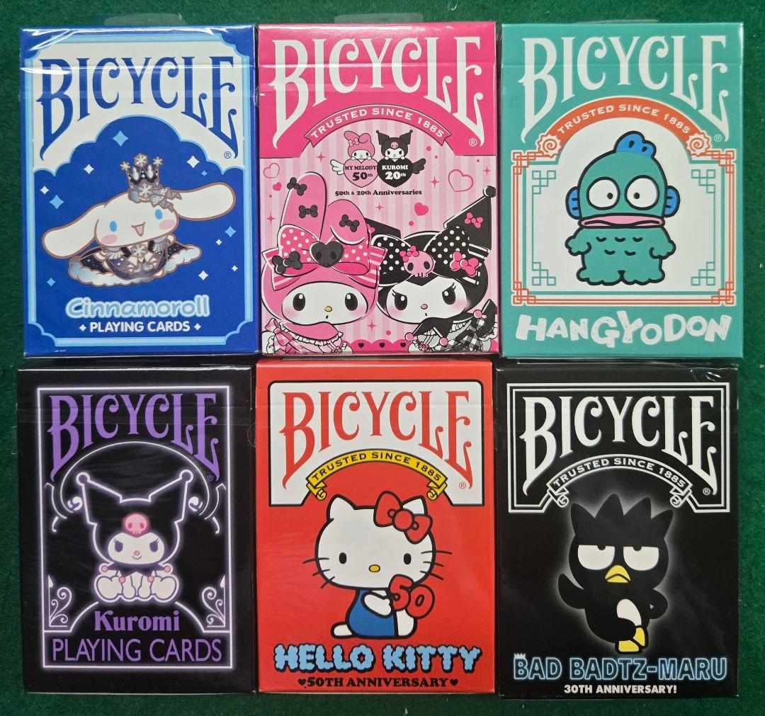 新品未使用 Bicycle サンリオコラボ トランプ 6個セット バイスクル