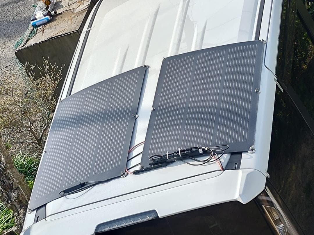 ソーラーパネル 柔性 据置型 単結晶 曲面可能 システム用 小型軽量