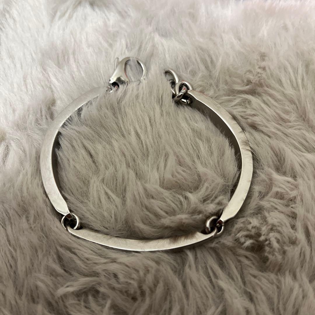 DIESEL ジュエリーブレスレット　シルバーバングル