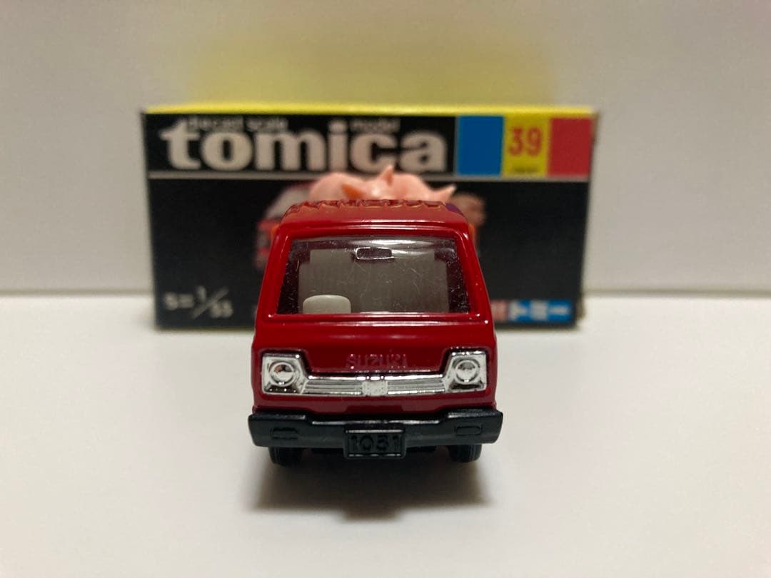 トミカ　No.39 黒箱　日本製　スズキ　キャリィ　家畜運搬車