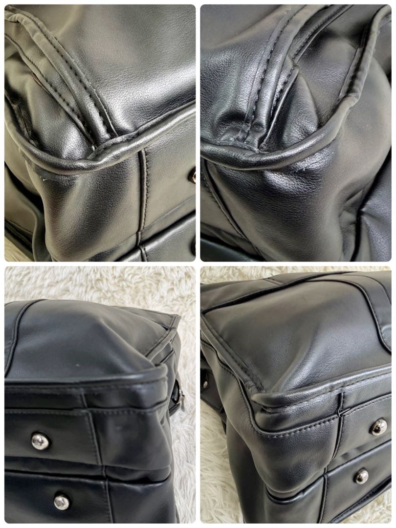 POLARE ORIGINAL 本革 ビジネスバッグ 17インチPC 黒