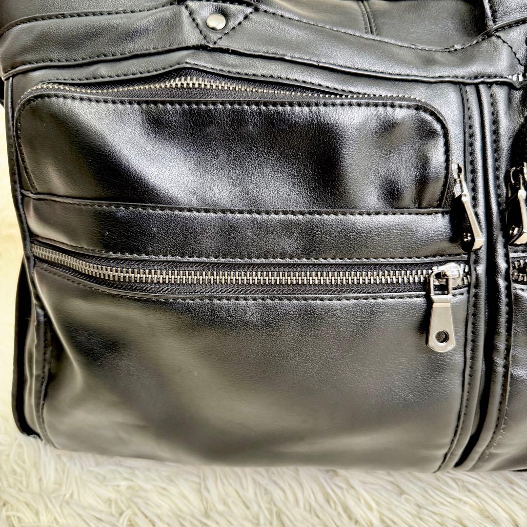 POLARE ORIGINAL 本革 ビジネスバッグ 17インチPC 黒