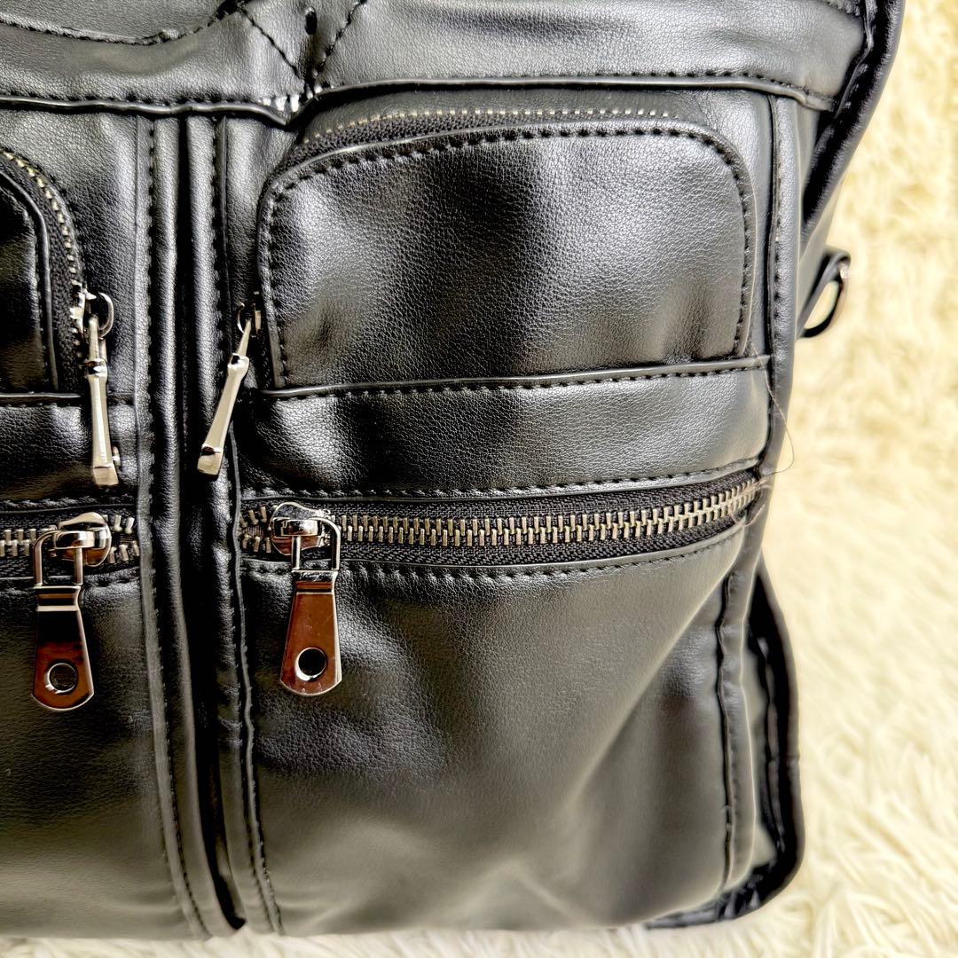 POLARE ORIGINAL 本革 ビジネスバッグ 17インチPC 黒