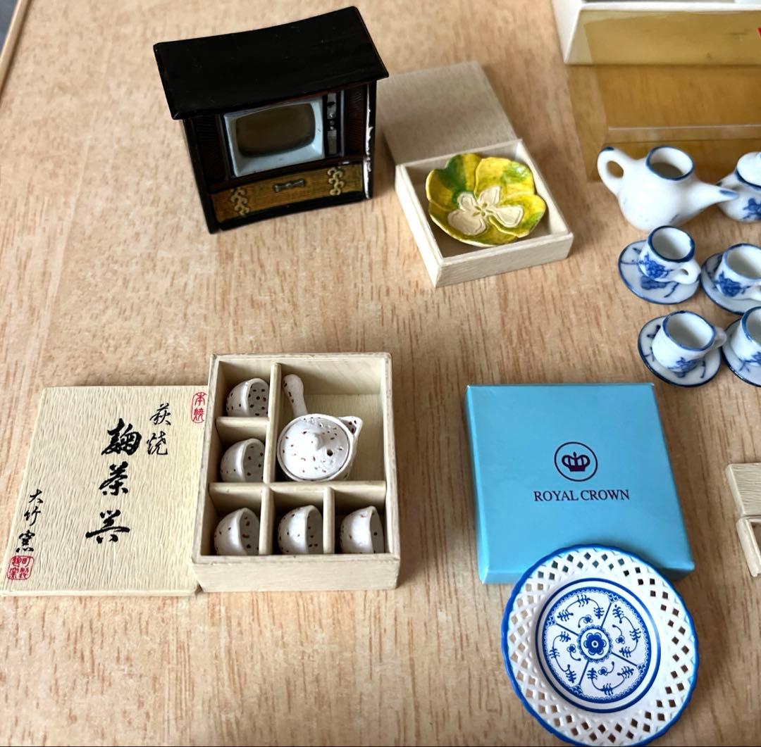 ミニチュア　骨董品　陶器　食器　デパート　レア　貴重　レトロ　リーメント　箸置き