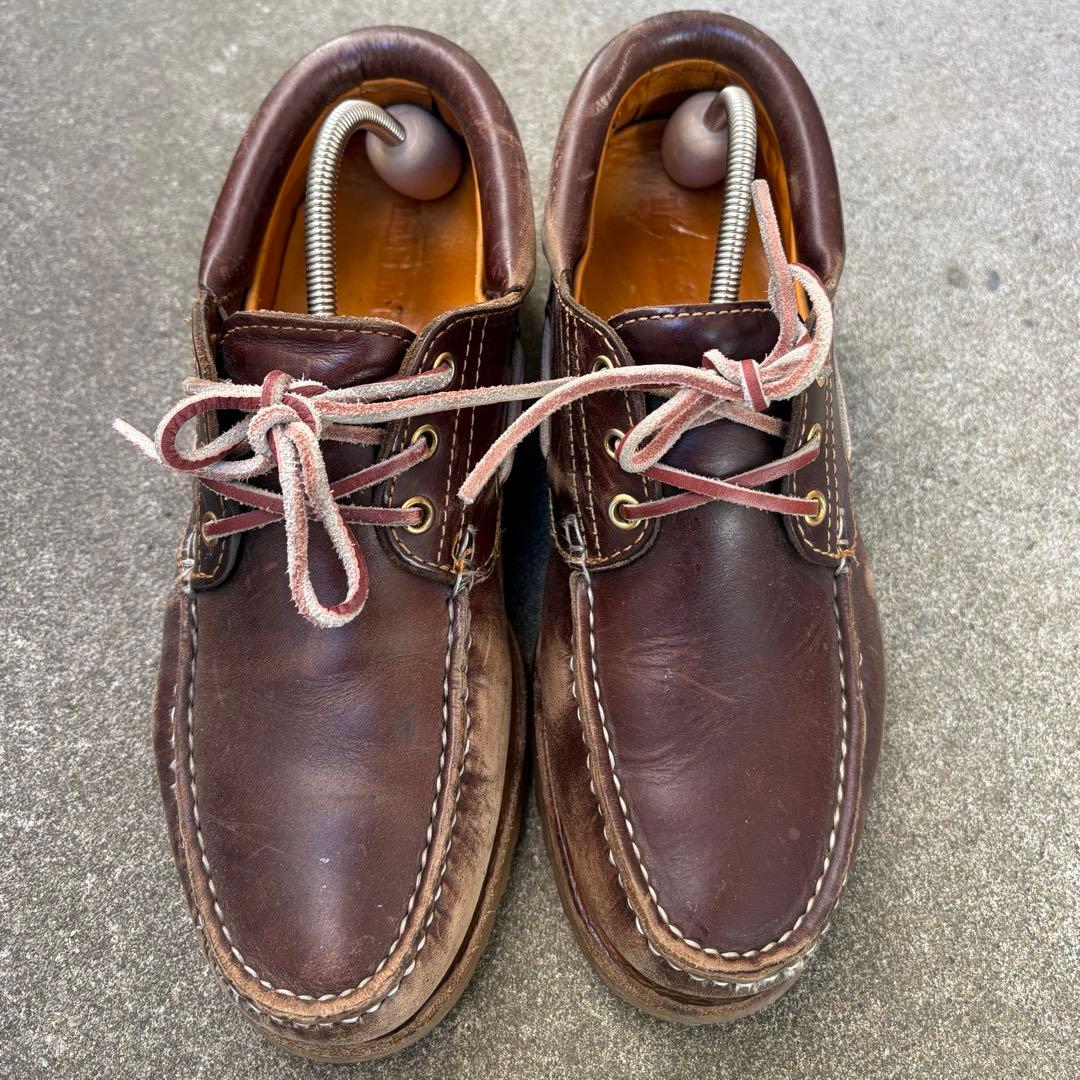 ティンバーランド モカシン デッキシューズ 革靴 3アイ ブラウン