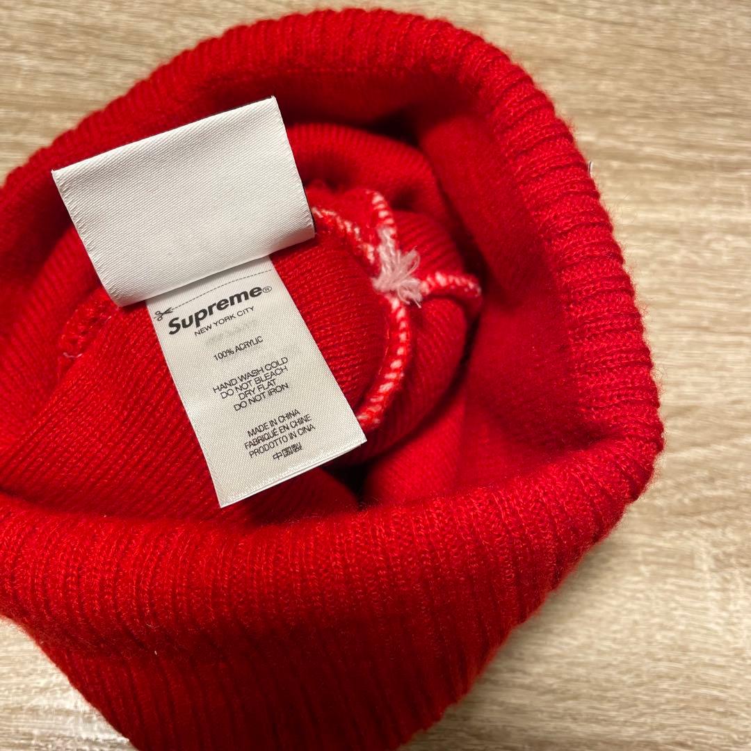 [美品]SUPREME WTAPS ボンボン BEANIE ヘリン着用 赤