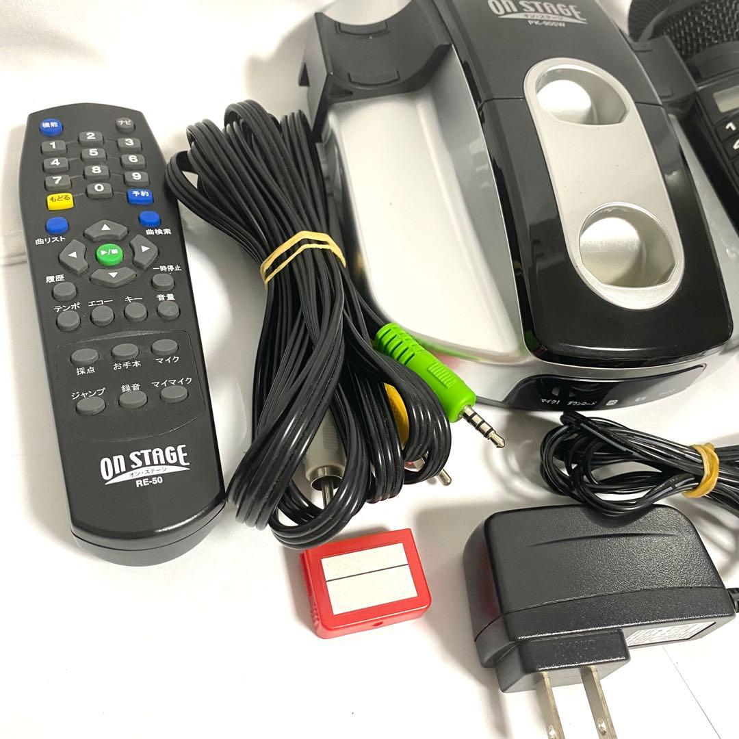 ON STAGE PK-905W パーソナルカラオケ オンステージ マイク２本