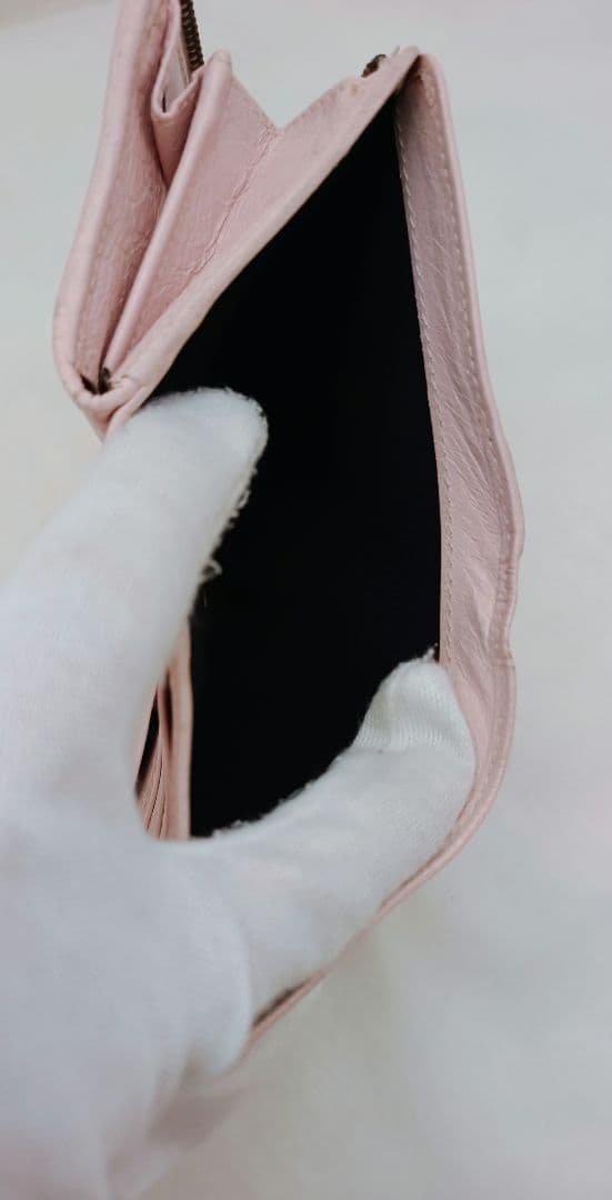 BALENCIAGA バレンシアガ ザ・シティ クラシックウォレットピンク