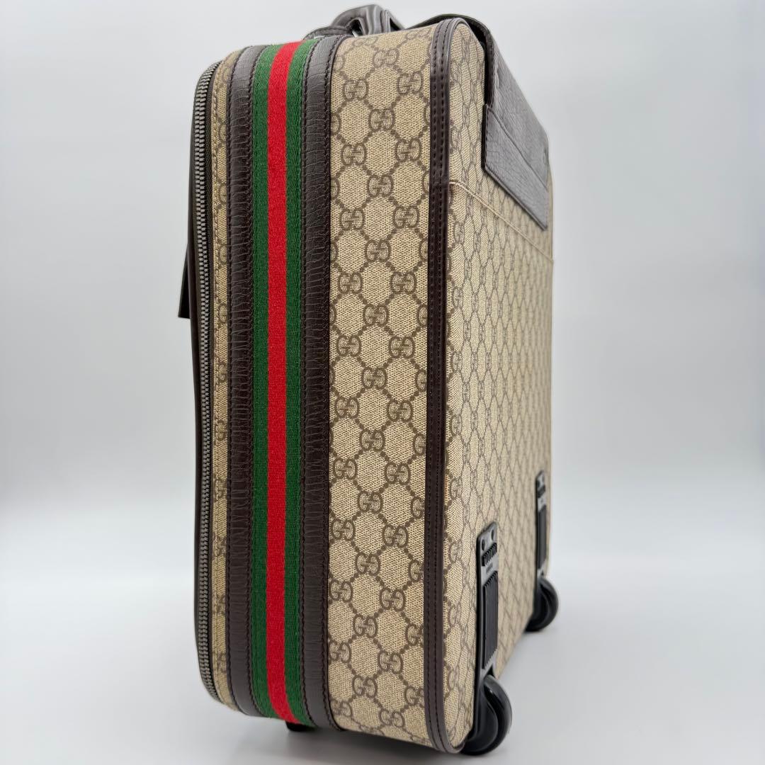 高級　美品 グッチGG シェリーライン　PVC キャリーケース　キャリーバッグ