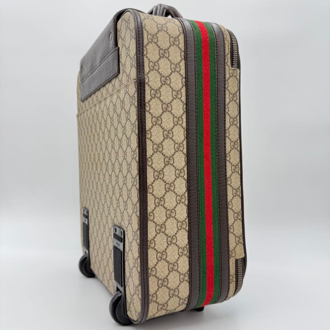 高級　美品 グッチGG シェリーライン　PVC キャリーケース　キャリーバッグ