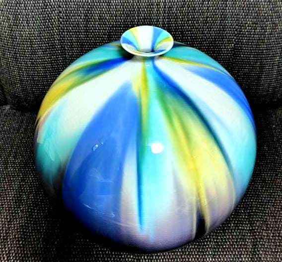 九谷焼　博峰窯　高さ25cm　釉彩　柴田博