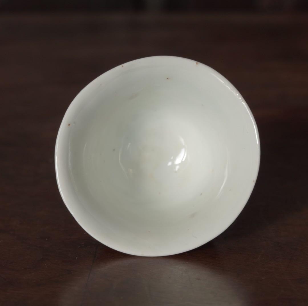 唐物　明時代　呉須　赤絵　赤玉　盃　ぐい呑　杯　猪口　南京赤絵　明末　景徳鎮