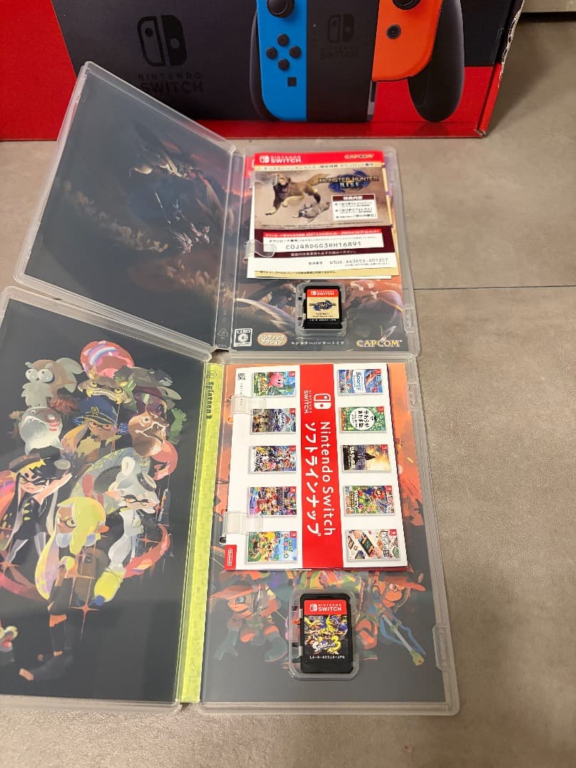 最終値下げ【Nintendo Switch 本体セット】スプラ3・モンハンライズ