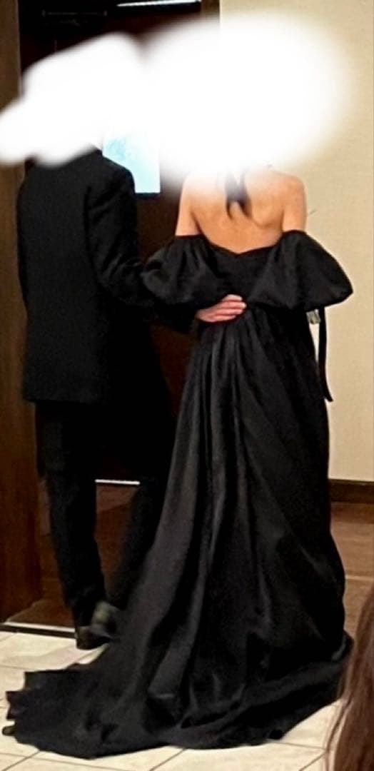 【せぶ】DRESS PRODUCTION 2wayパフスリーブドレス