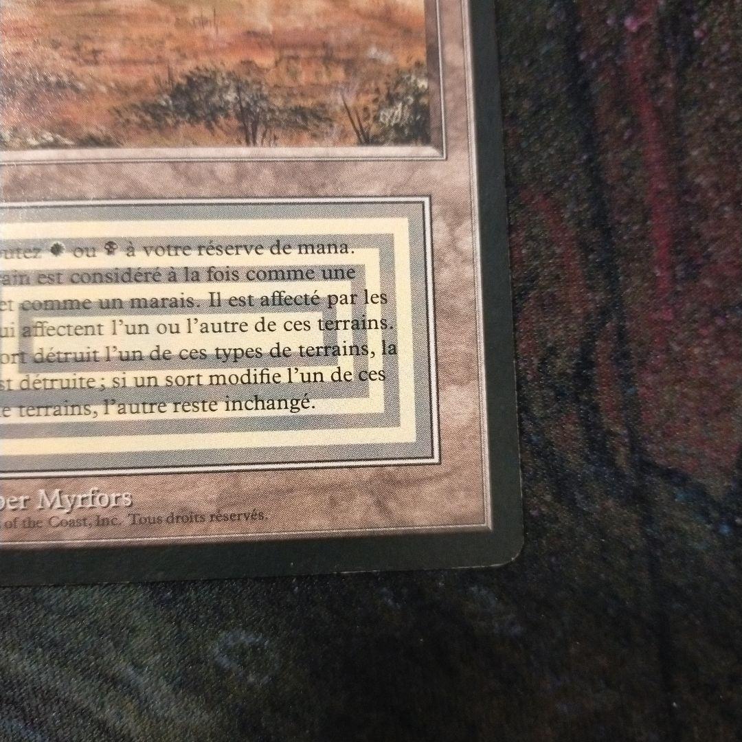 MTG scrubland フランス語版　FBB 黒枠