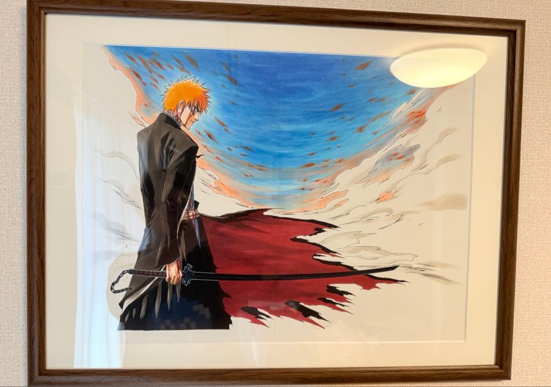 値下げ不可　額装高精細複製原画 No.1 <BLEACH EX.> 黒崎一護