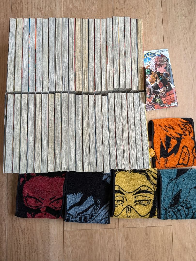 僕のヒーローアカデミア全巻セット+ミニフィギュア＆タオル5枚＆映画特典漫画