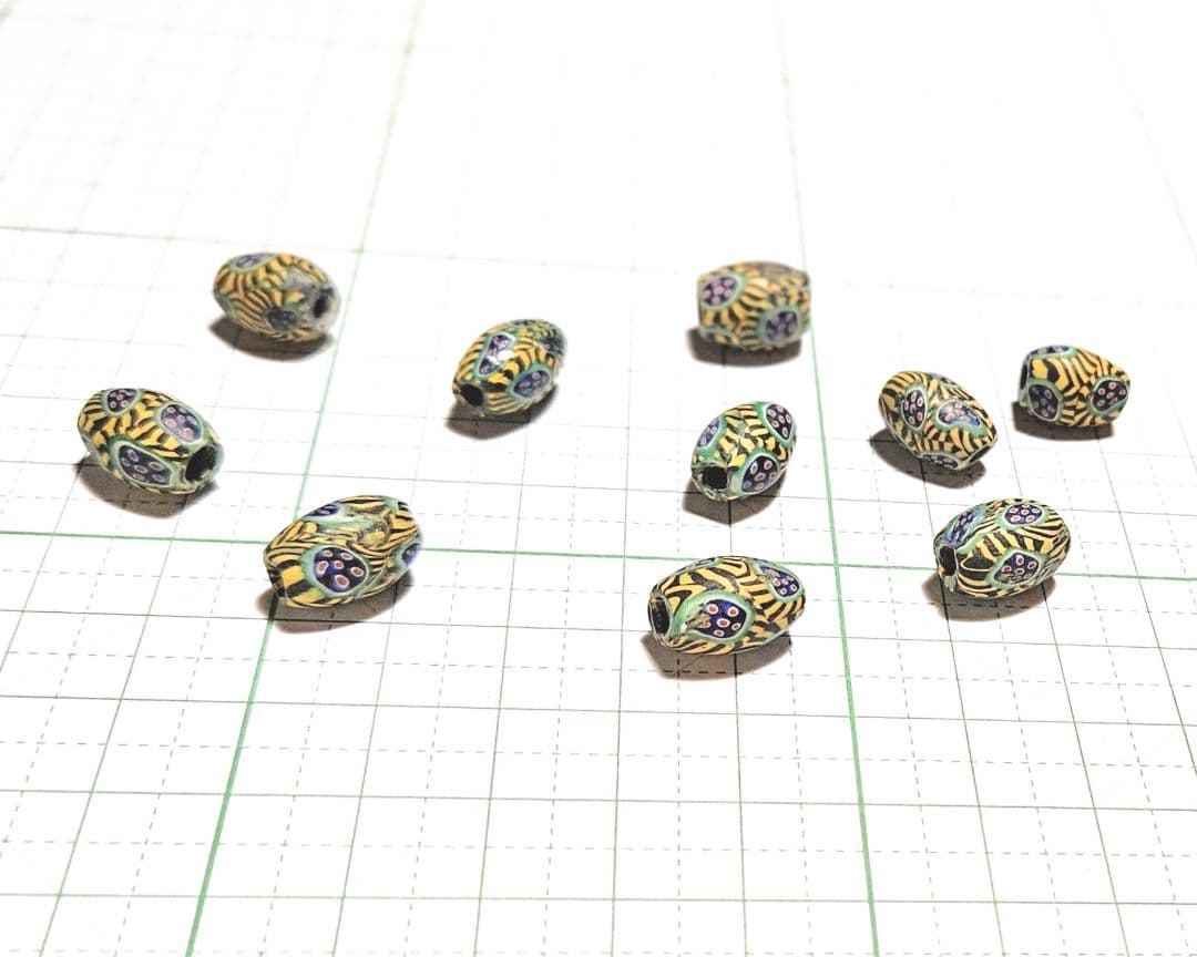 p*o様 アフリカとんぼ玉　ミルフィオリ　極致　10個