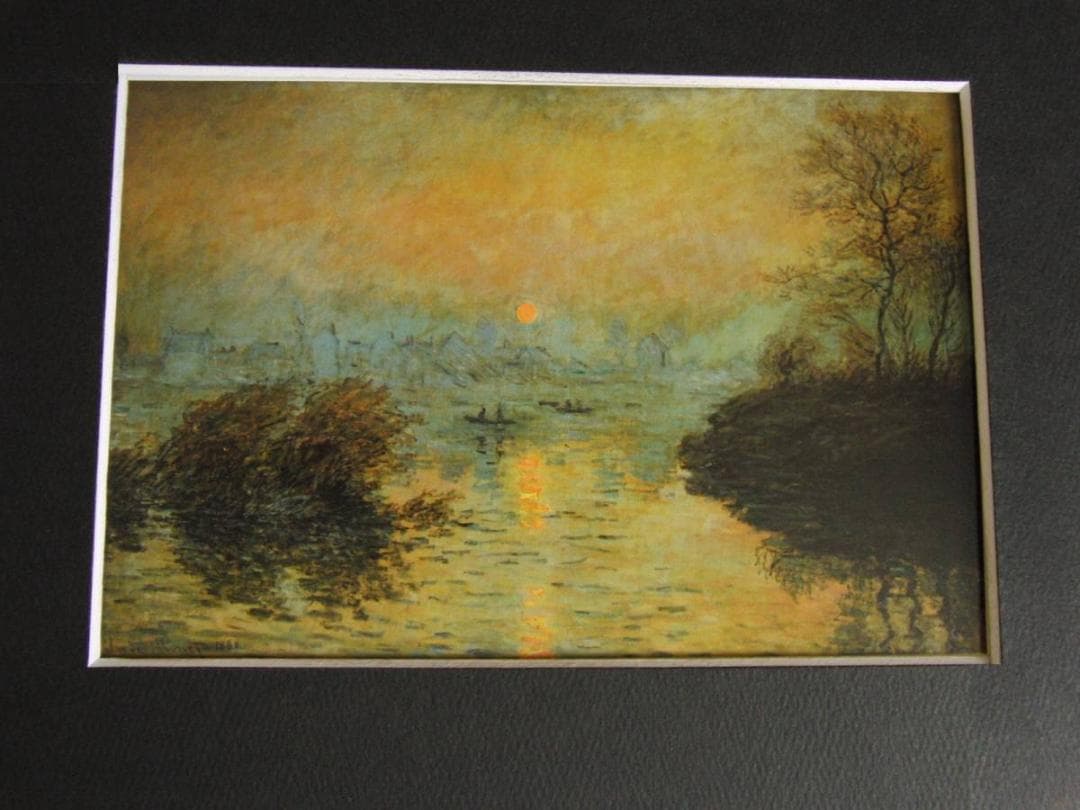 クロード・モネ「Sunset on the Seine at Lavacourt