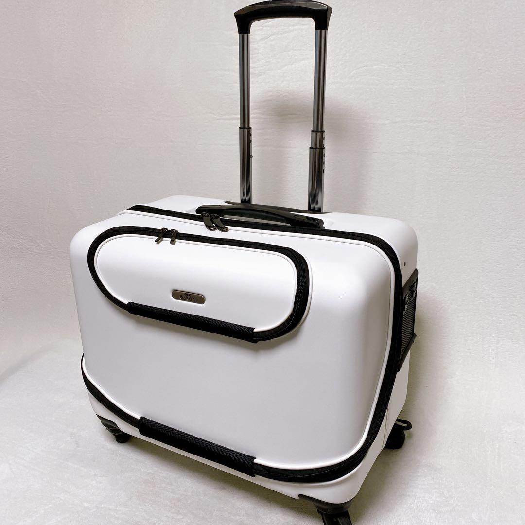 GEX　OSOTO　ペット用キャリーケース　M　ホワイト　キャリーバッグ　4輪