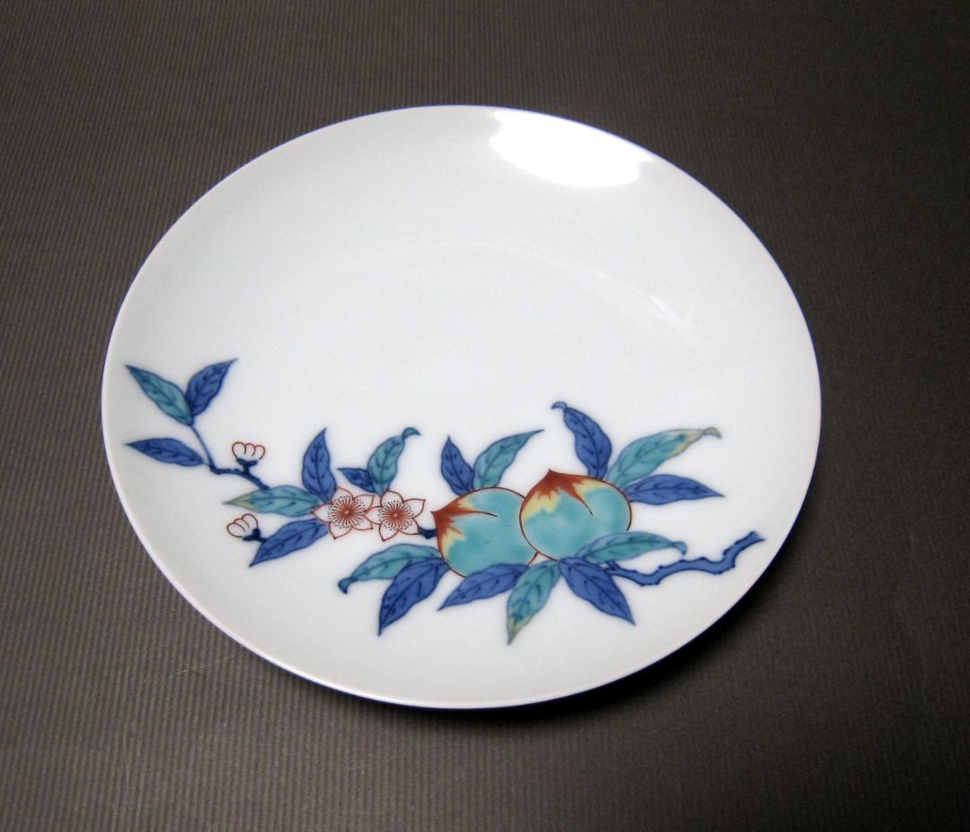 今泉今右衛門　１４代　錦桃絵碗　カップ＆ソーサー　共箱　未使用　今右衛門