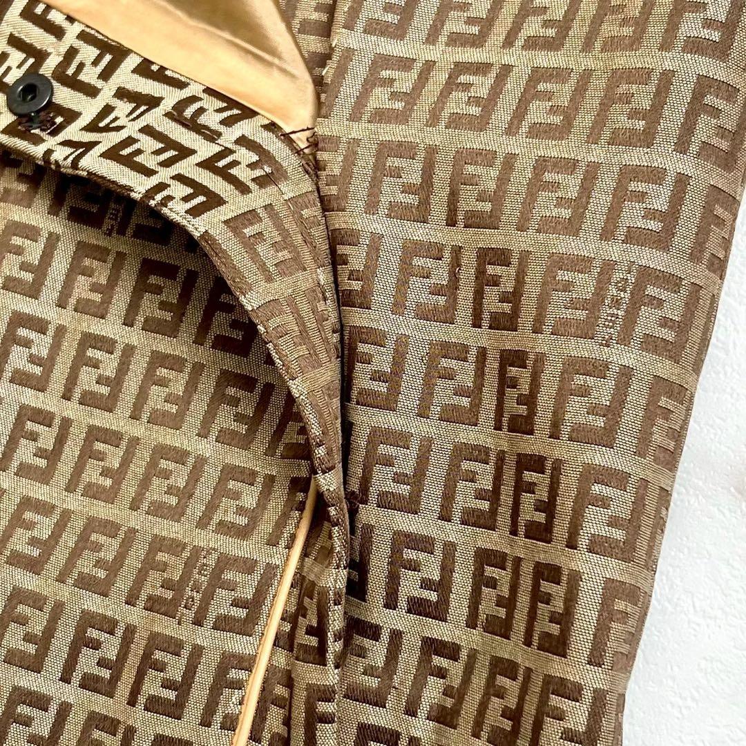 大きいサイズ44フェンディ　近年タグ　ズッカ柄　ラップ 巻きスカート　44