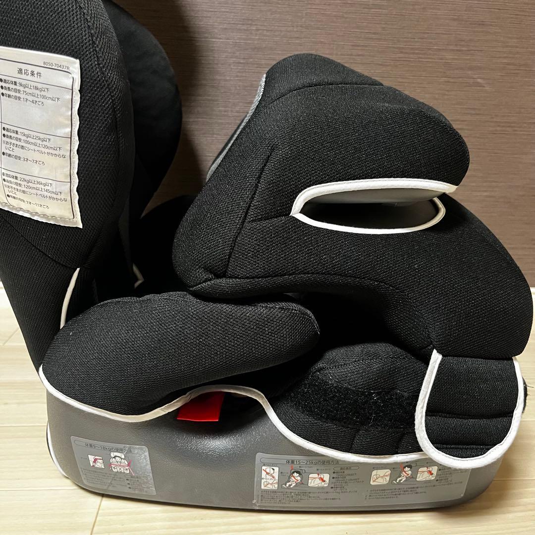 美品　エールベベ　サラッとクワトロ ST ジュニアシート　インパクトシールド