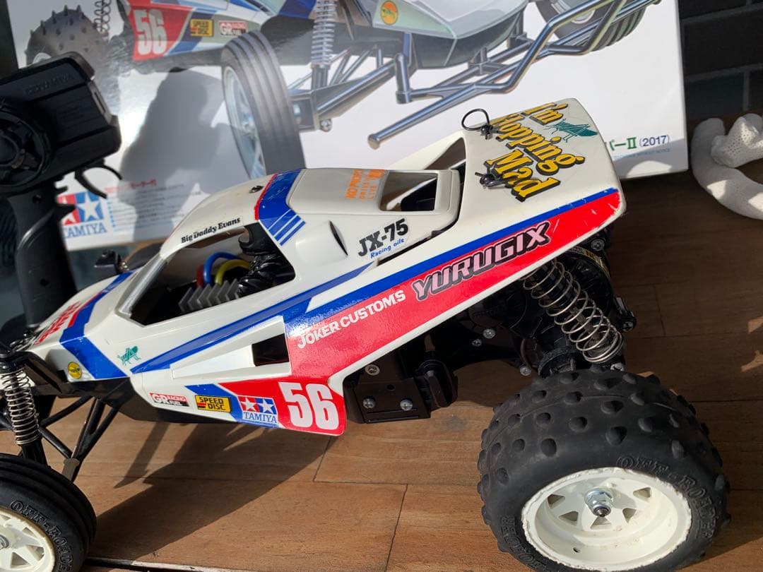 最安、動作問題なし、メカ付、プロポ付、タミヤの名作復刻ラジコン、グラスホッパー2