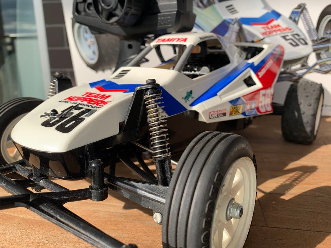 最安、動作問題なし、メカ付、プロポ付、タミヤの名作復刻ラジコン、グラスホッパー2