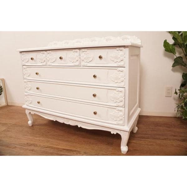 クローゼット　ヨーロピアンスタイル 猫脚　チェスト　手彫り彫刻 4段6杯