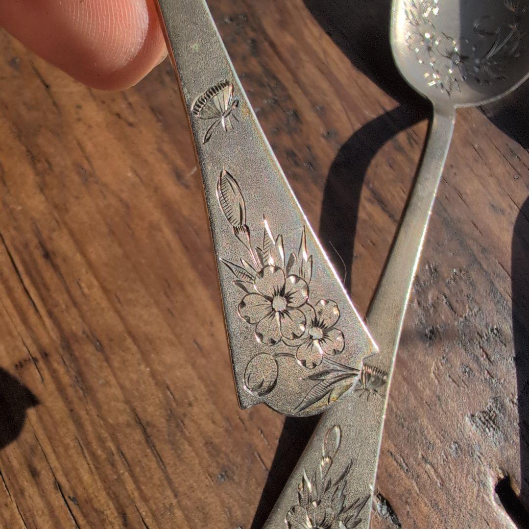 ドイツアンティーク　スプーン5本セット