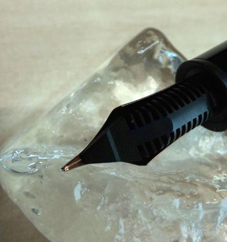 ジャンク品 軸折れ MONTBLANC 14k マイスターシュテュック 万年筆