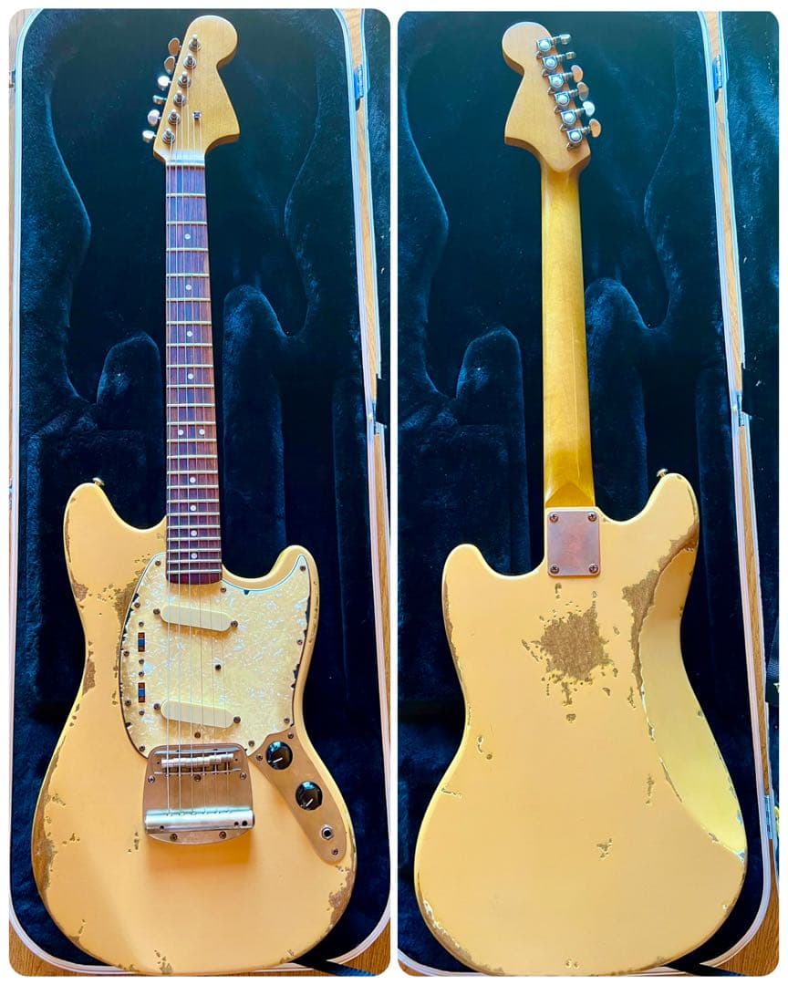 レリック&エイジド ムスタングタイプ マホガニーボディ シトラスイエロー